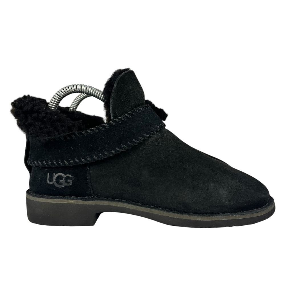 Ugg Shoes Women 6 McKay 1012358 Black Suede‎ With Faux Fur Lining Boot